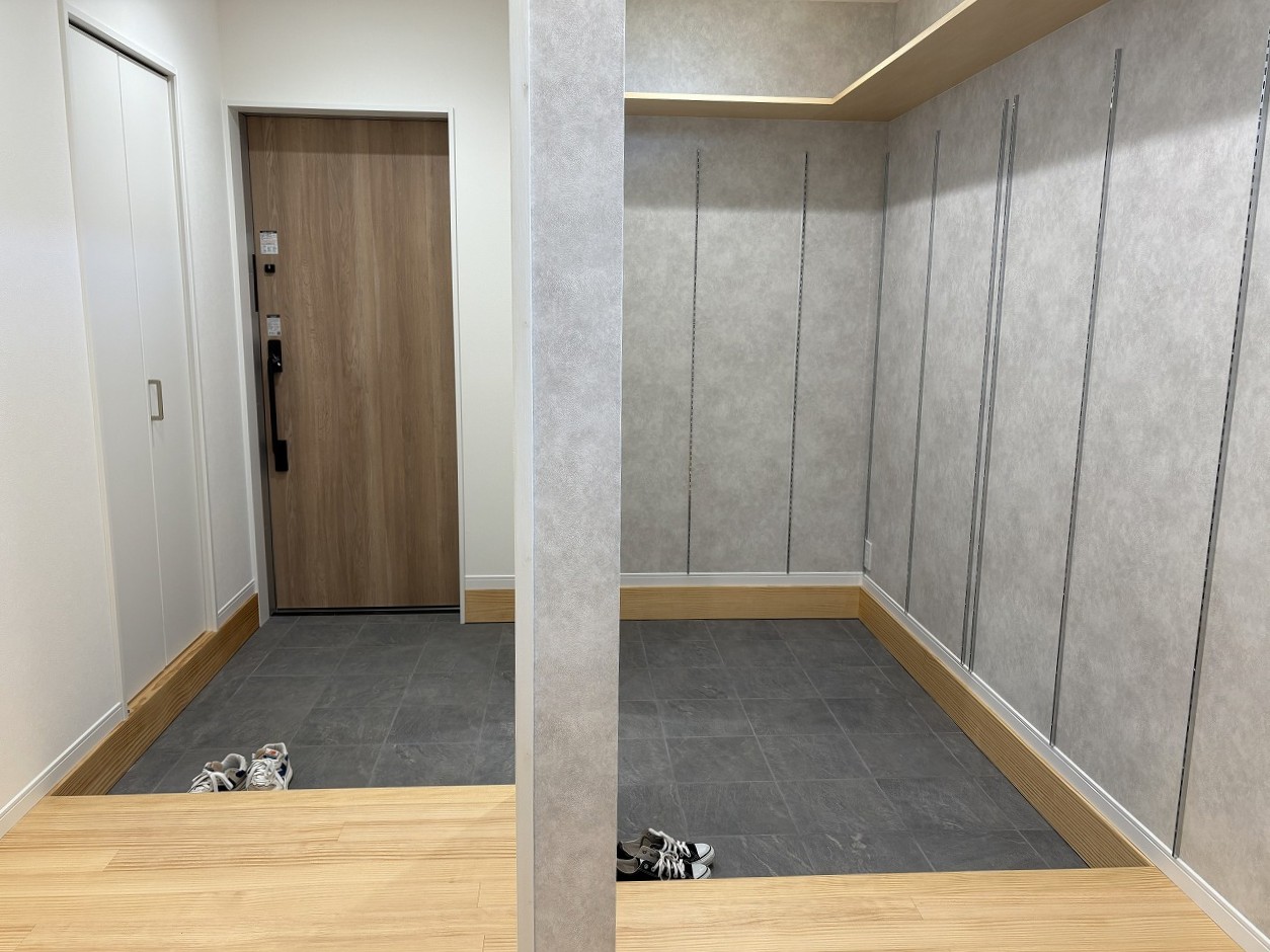 しまう場所まで考えた、玄関リノベーション